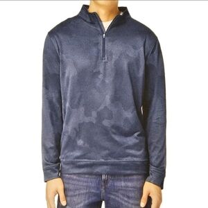 Kirkland Signature Men’s Performance Quarter Zip Long Sleeves Size M Blue